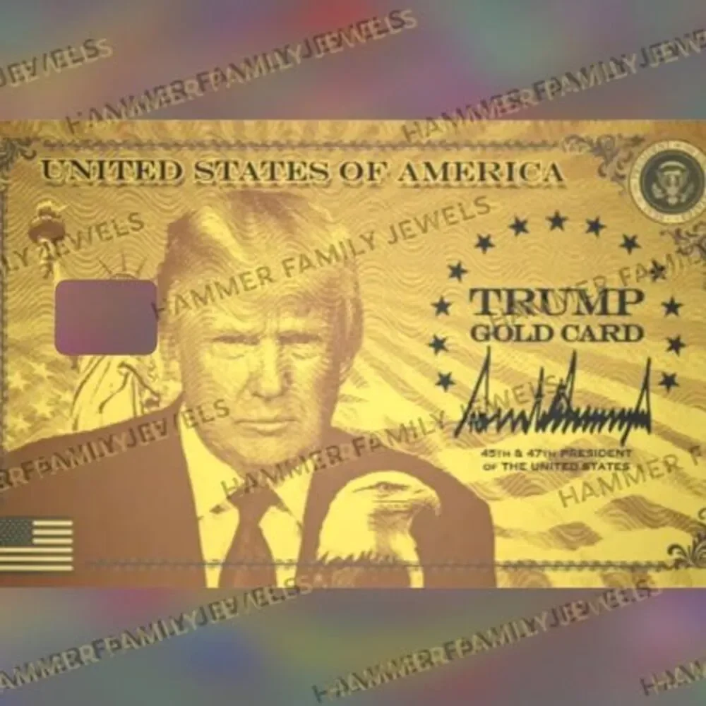 Trump Gold Card Card Decal